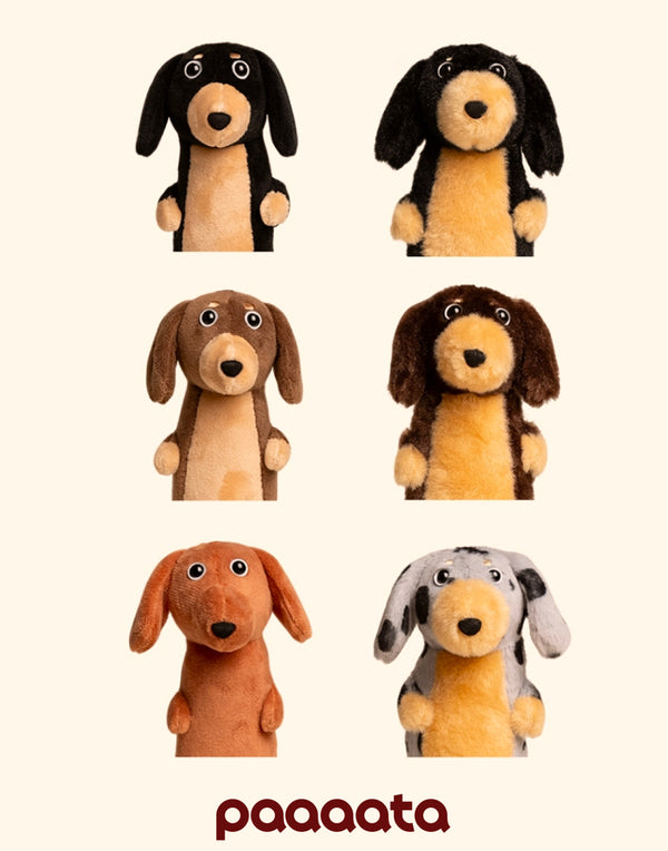 PLUSH SAUSAGE DOG CHARM