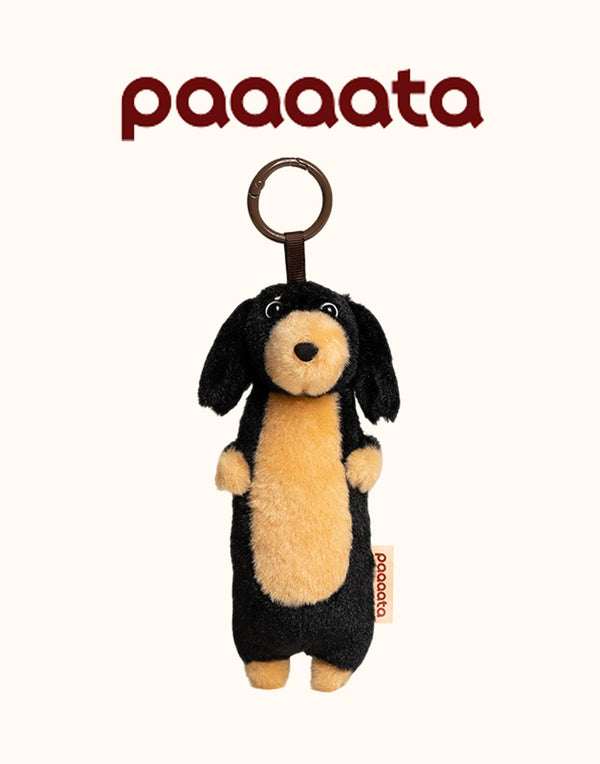 PLUSH SAUSAGE DOG CHARM