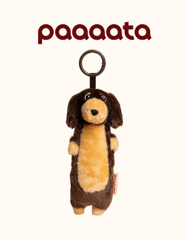 PLUSH SAUSAGE DOG CHARM