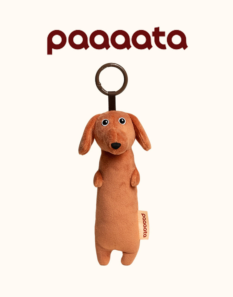 PLUSH SAUSAGE DOG CHARM