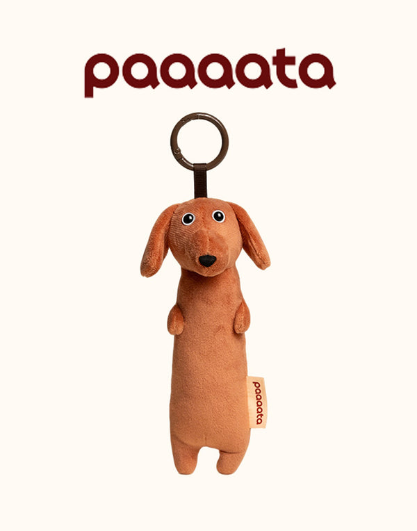 PLUSH SAUSAGE DOG CHARM