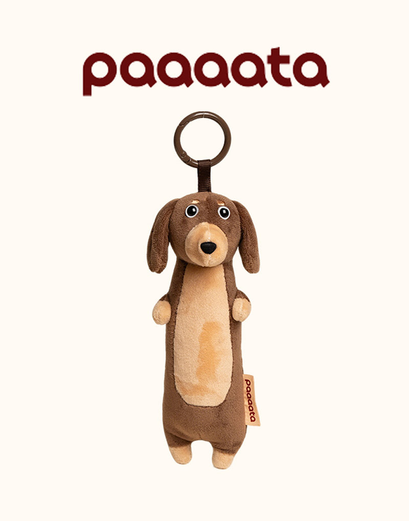 PLUSH SAUSAGE DOG CHARM