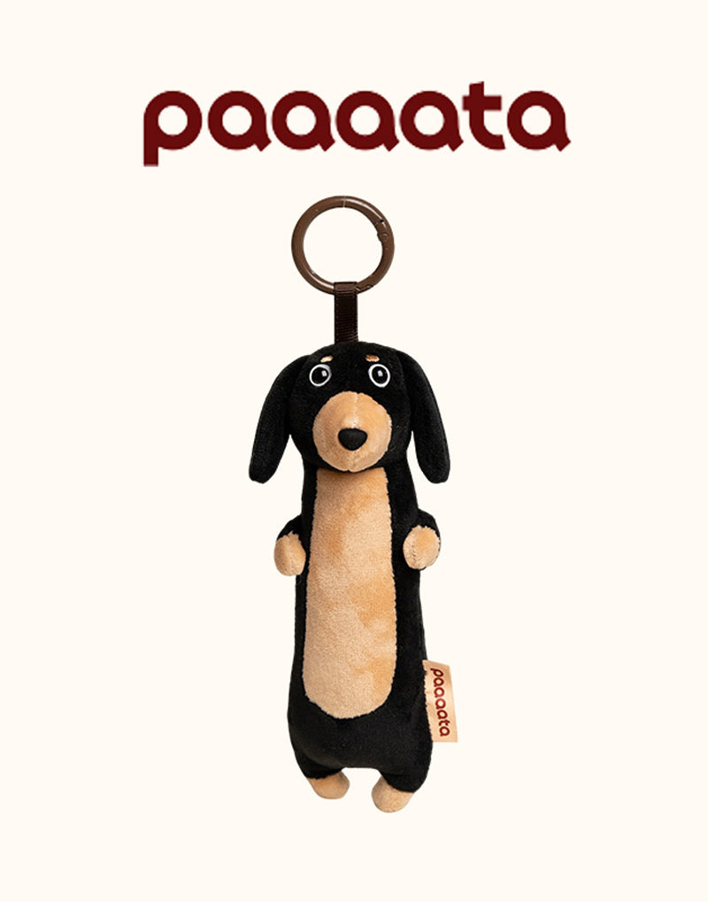 PLUSH SAUSAGE DOG CHARM