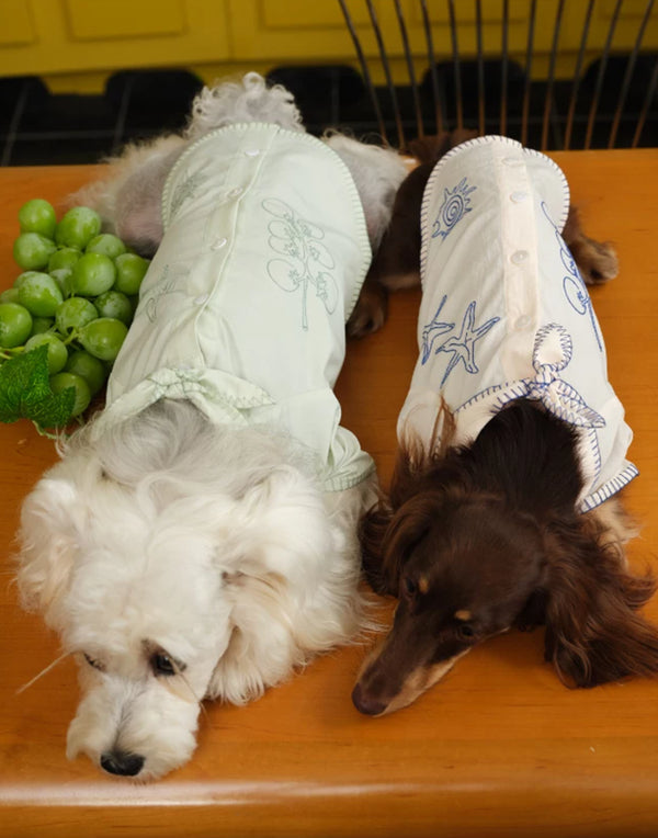 EMBROIDERED RESORT PET SHIRT