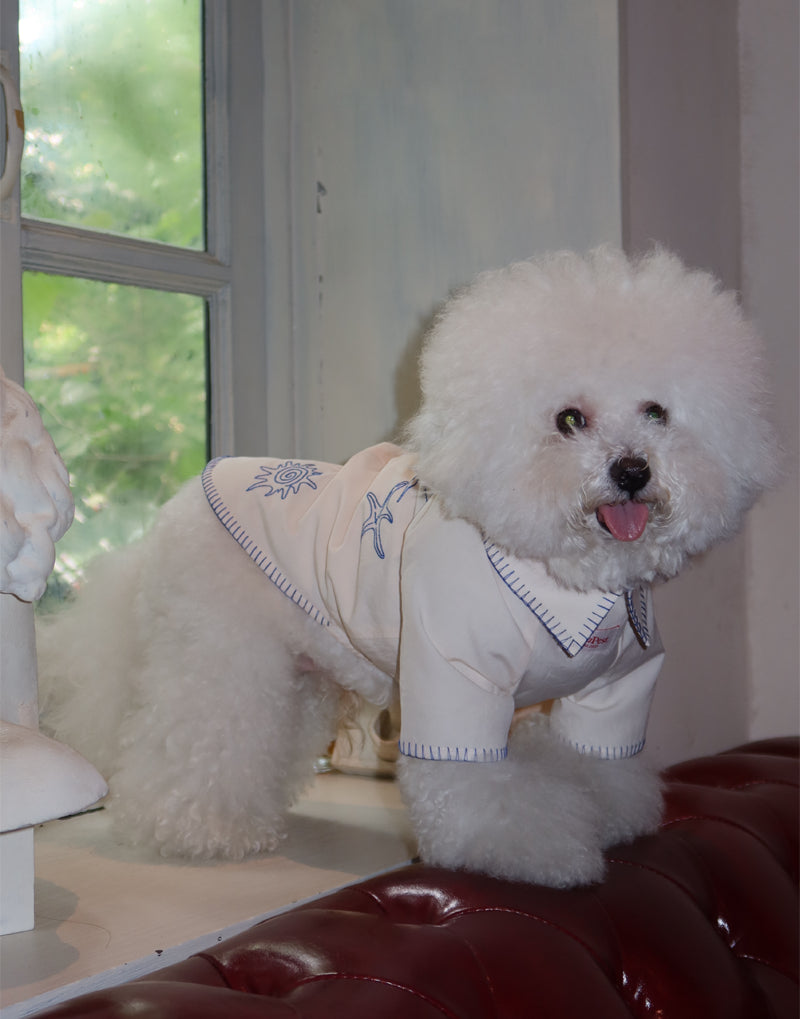 EMBROIDERED RESORT PET SHIRT