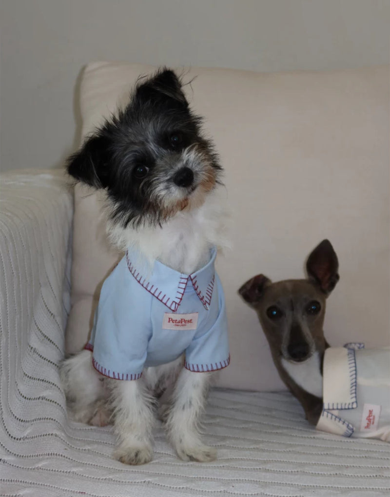 EMBROIDERED RESORT PET SHIRT