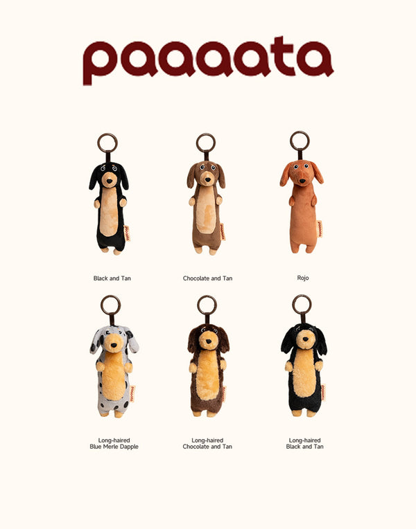 PLUSH SAUSAGE DOG CHARM