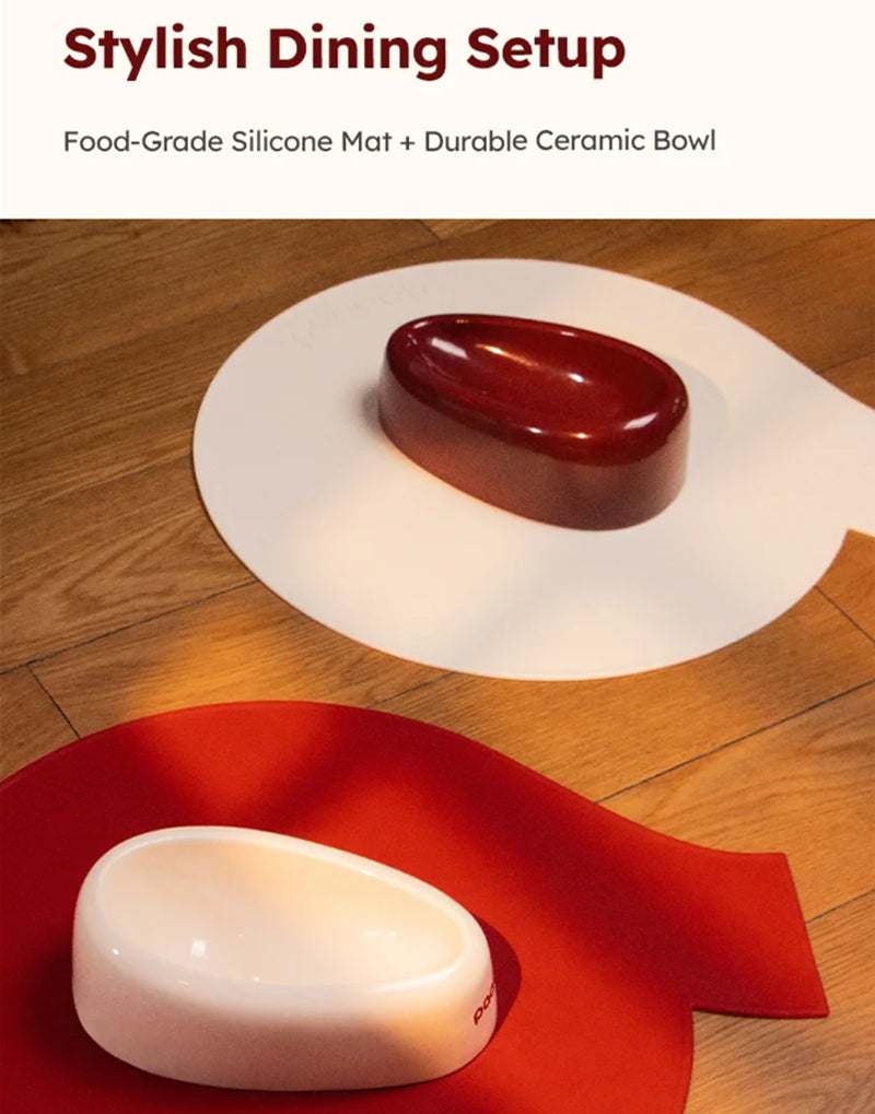 SIGNATURE BOWL & MAT FOR LONG-EARED DOGS