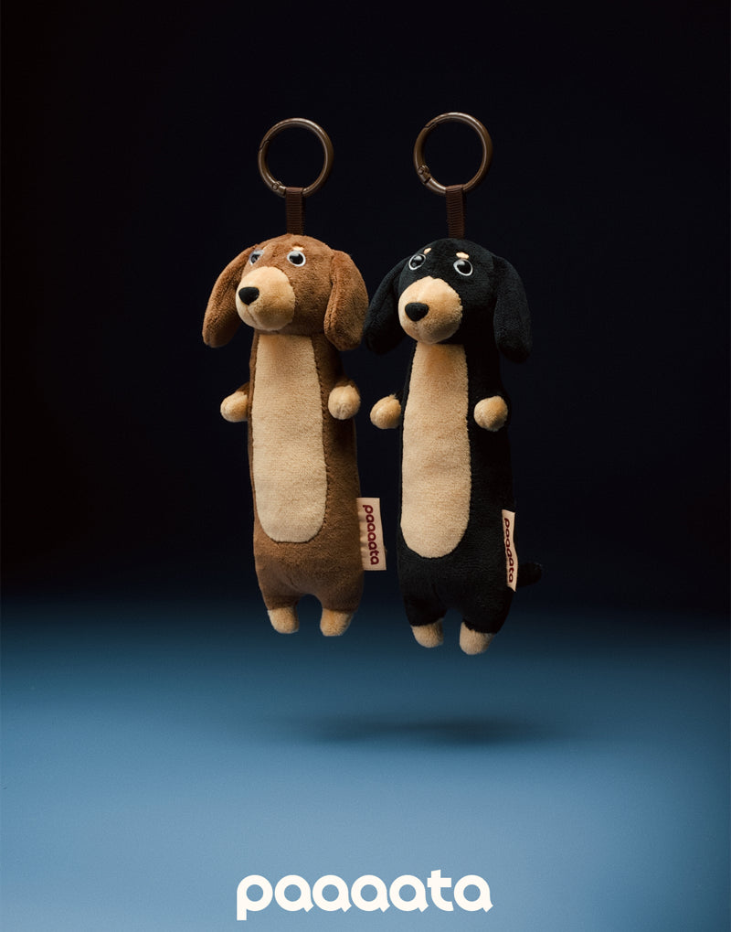 PLUSH SAUSAGE DOG CHARM