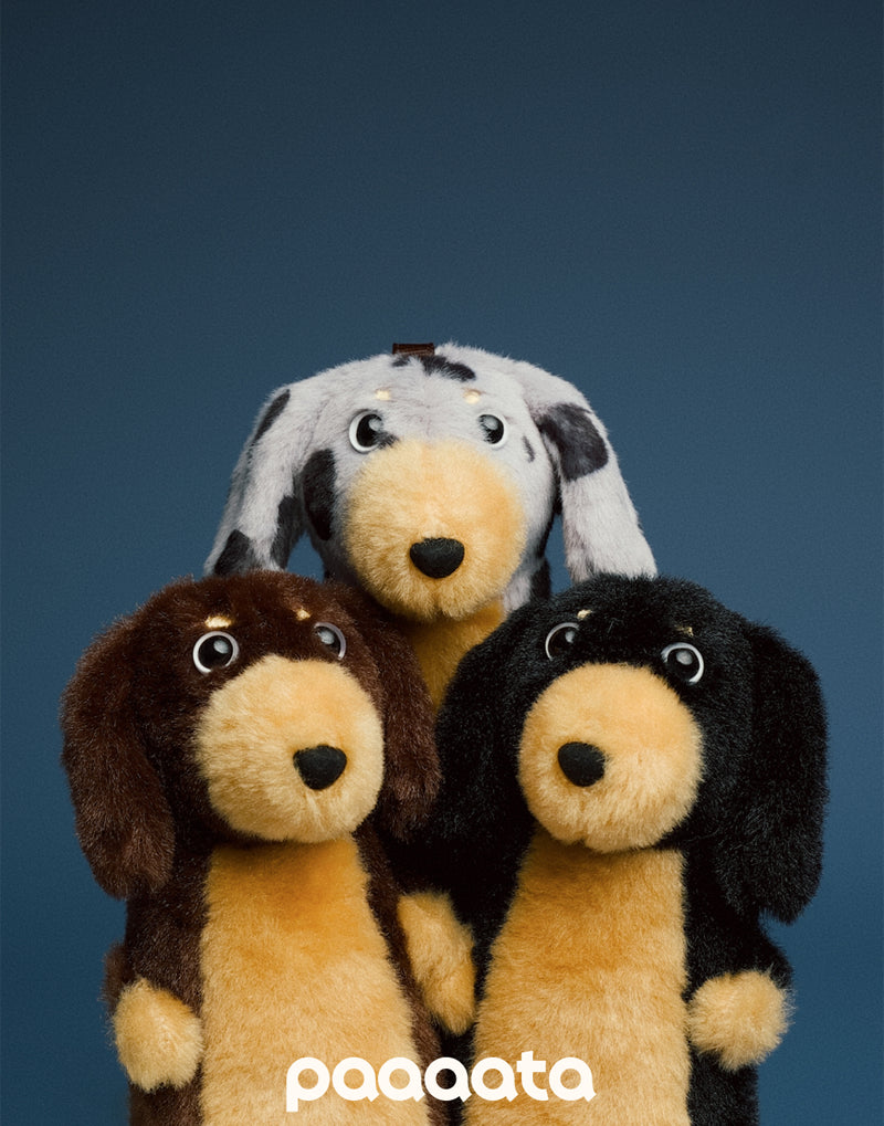 PLUSH SAUSAGE DOG CHARM