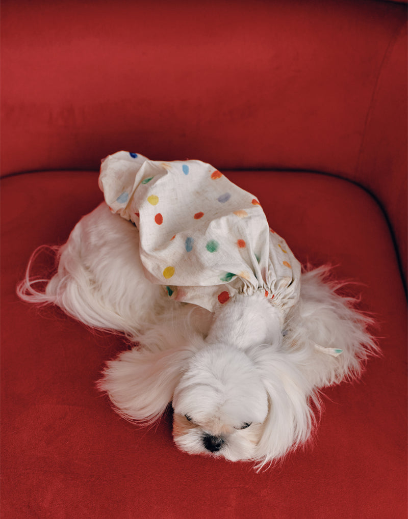 INK-DOT HALTER DRESS