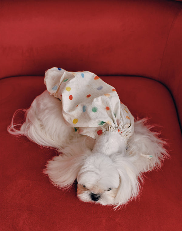 INK-DOT HALTER DRESS