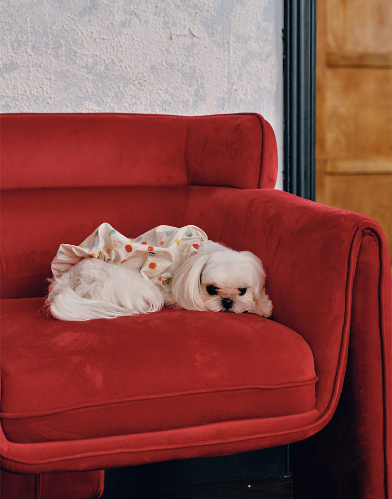 INK-DOT HALTER DRESS