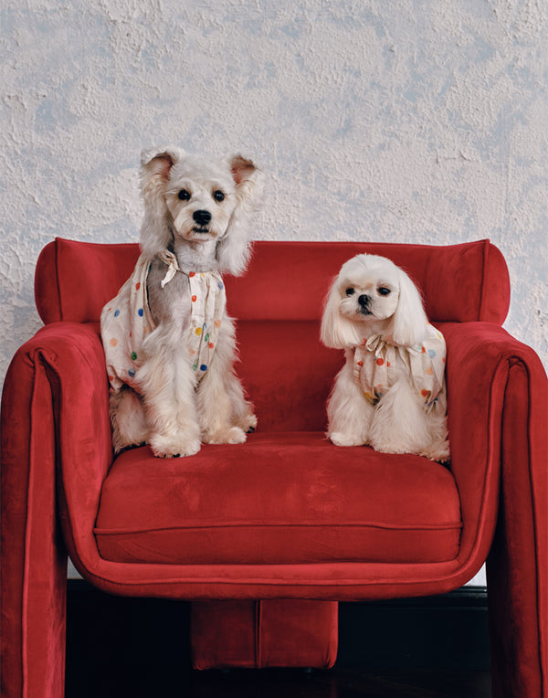 INK-DOT HALTER DRESS