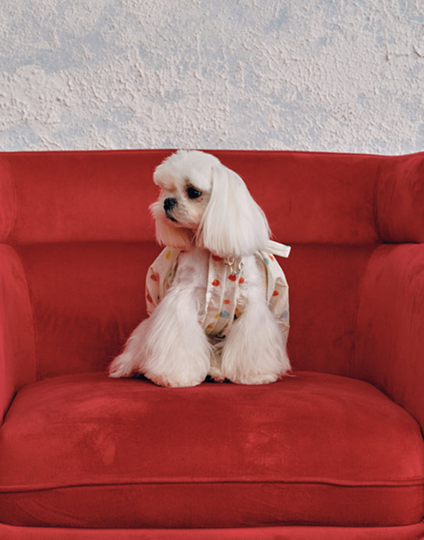 INK-DOT HALTER DRESS