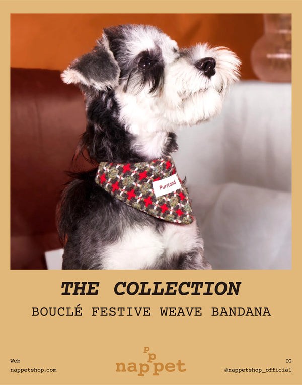 BOUCLÉ FESTIVE WEAVE BANDANA